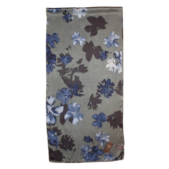 Vince Camuto Brushed Floral 100% Silk 72" x 18" Oblong Scarf #VC2489 - Picture 1 of 2